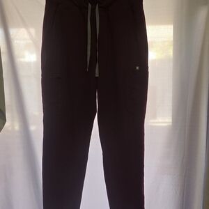 Figs Women's Burgundy Scrub Pants